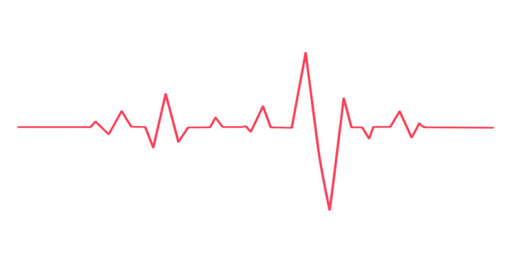 A green electrocardiogram line showing a heart beat pulse rate on a medical monitor chart represents a healthy heartbeat diagram and vector illustration for medicine or stock market finance growth