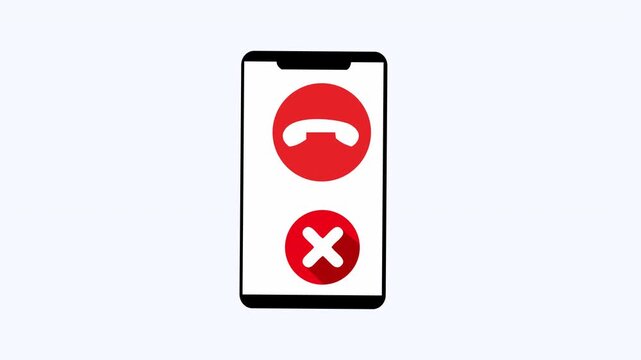 Phone screen rejection icons, suitable for technology blog posts or social media marketing.