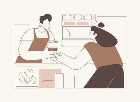 Bring your own cup isolated cartoon vector illustrations.