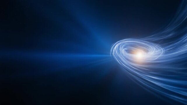 Cosmic Vortex: An abstract, awe-inspiring digital rendering of a celestial vortex, where luminous energy converges and swirls, capturing the mysteries of the cosmos.