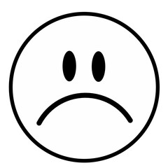 Fototapeta premium Sad smiley face Icon
