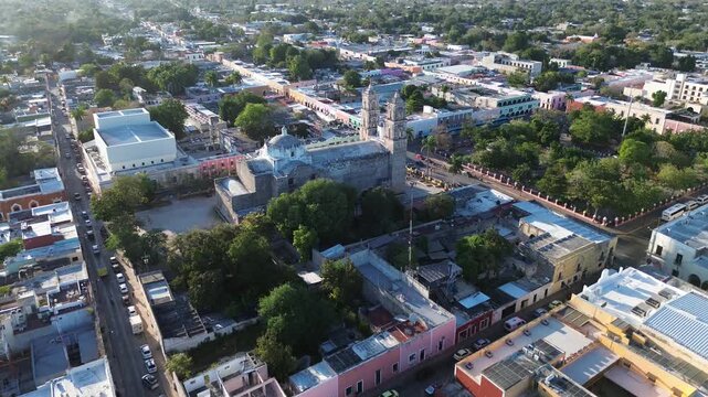 Cinematic approach towards the historic San Servacio Church in Yucatan, Valladolid Mexico