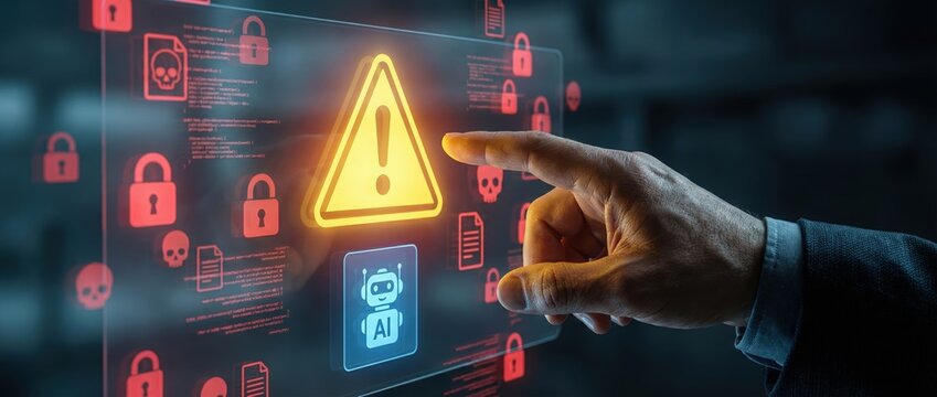 Ai security alert digital risk management system cybersecurity environment visual display technology insights user interaction warning signals for enhanced safety