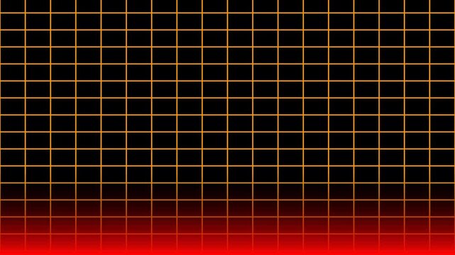 orange and red background motion grid animation with transparent background.