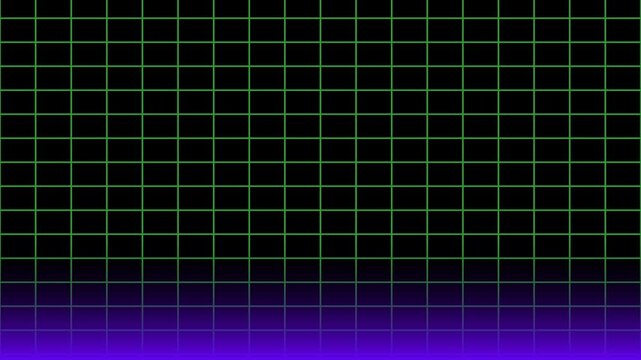 green and purple background motion grid animation with transparent background.