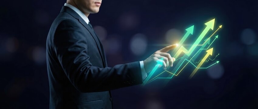 Business growth strategies office environment digital marketing trends professional development innovative technology urban setting business analysis and insights