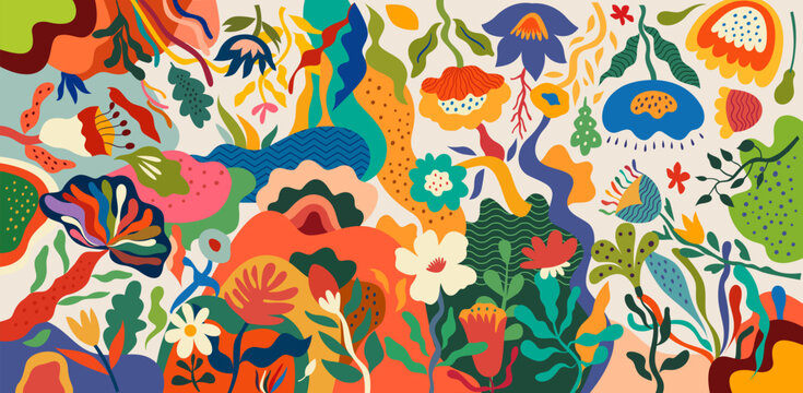 Floral banner