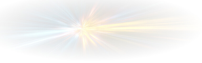 Obraz premium Holographic prism light burst with iridescent glow and bright star flare on black background