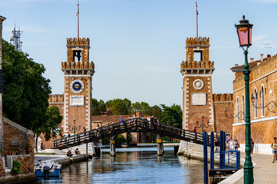 View of the Venice Arsenal (Italy)