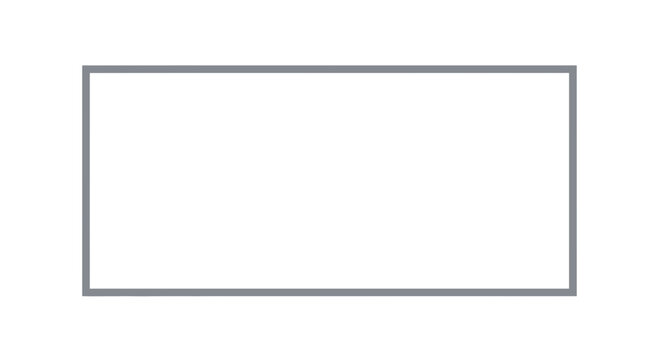 Abstract Geometric Rectangle Frame on White Background