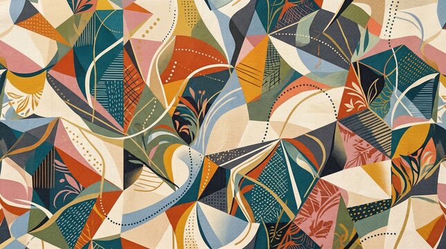 Vibrant abstract geometric pattern background