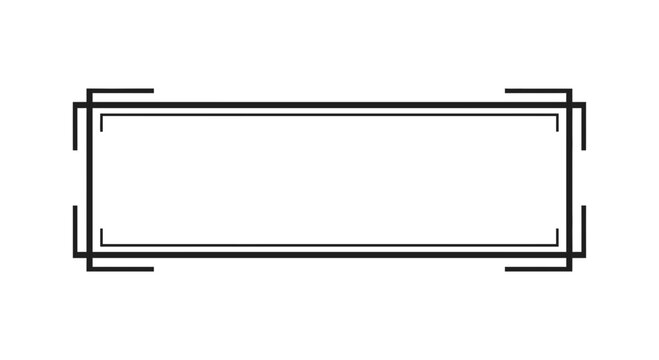 Modern Geometric Rectangle Frame Border Design Element