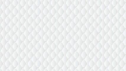 Naklejka premium luxury white quilted leather texture background with elegant diamond pattern and soft fabric button details