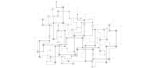 Obraz premium Motherboard technology circuit board background. Creative idea AI banner concept for internet technology. Digital motherboard. Futuristic technology concept.
