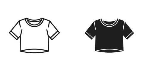 Naklejka premium TShirt Icon Vector Apparel Symbol