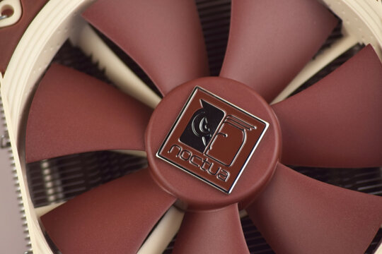 Noctua CPU cooler on a light background.