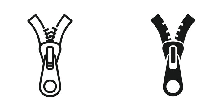 Zipper Fastener Symbol Connection