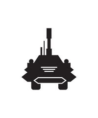 Obraz premium army tank icon, vector best flat icon.