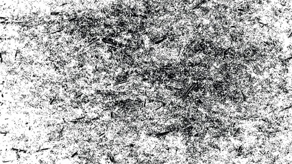 Obraz premium Black and white grunge texture background with scattered sharp debris and heavy distressed abstract grain