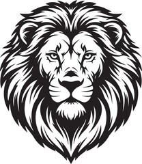Fototapeta premium Lion head logo icon, lion face vector Illustration, on a isolated background, EPS