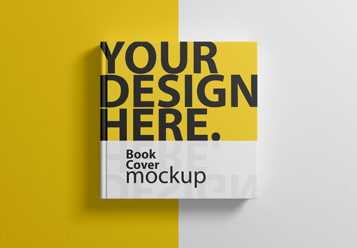 Square Cover Book Mockup