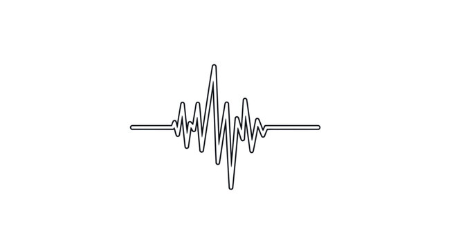 Abstract Sound Waveform Graphic