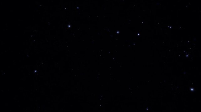 Twinkling stars in a clear night sky. Captivating celestial view for astronomy enthusiasts and peaceful nightscapes