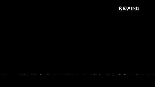 rewind button retro animation loop bakcground with alpha channel