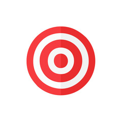 Obraz premium Concentric Red and White Target Center Focus