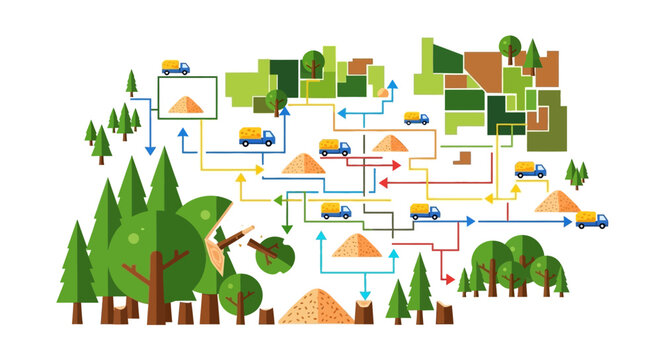 Forestry and Wood Industry Supply Chain Logistics.