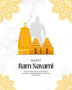 Lord Shri Ram portraits for Ram Navami, Diwali, Dussehra, Vijayadashami, Ramlila, Deepotsav Ayodhya, Ram janmotsav, Festival Marketing, Greeting Cards, Social Media