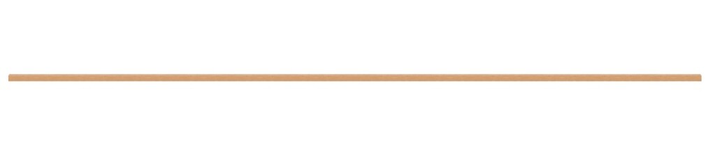 Obraz premium Strip from exclusive wood with painted cream metallic paint, horizontal, - long. On isolated transparent background.