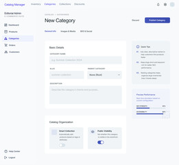 Obraz premium The visual mood is clinical, professional, and hyper-organized. Utilizing a bright, white-based palette with soft blue accents, the interface communicates efficiency, reliability, and modern technolog