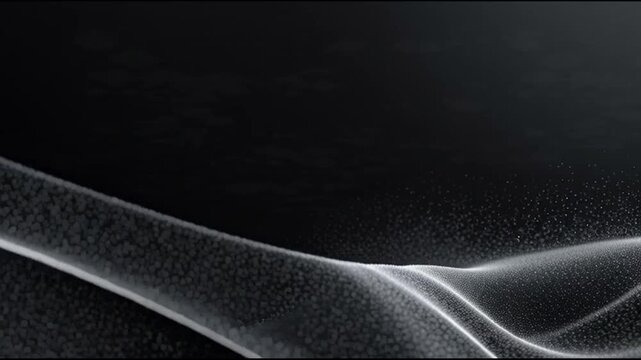 Seamless abstract background with drifting micro particles over dark gradient, featuring smooth motion and layered depth, ideal for modern, minimal, and cinematic visual design.