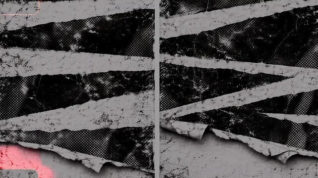 Abstract grunge torn paper texture animation loop