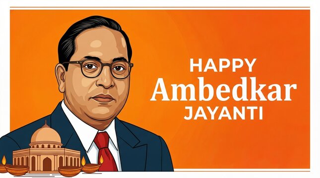 Dr. Ambedkar Jayanti Tribute with Portrait