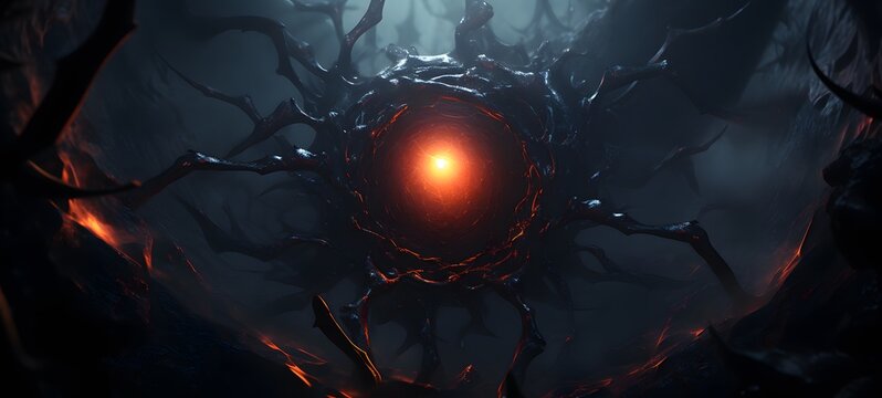 Astral vision spider meets cosmos ,generative AI