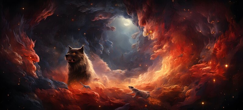 Astral vision Cerberus meets cosmos,generative AI