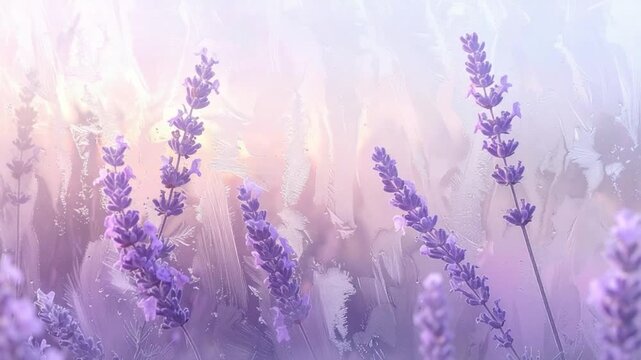 Lavender floral soft background
