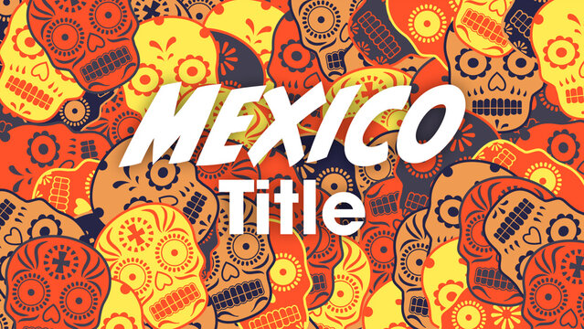 Mexican Skull Title Transition	