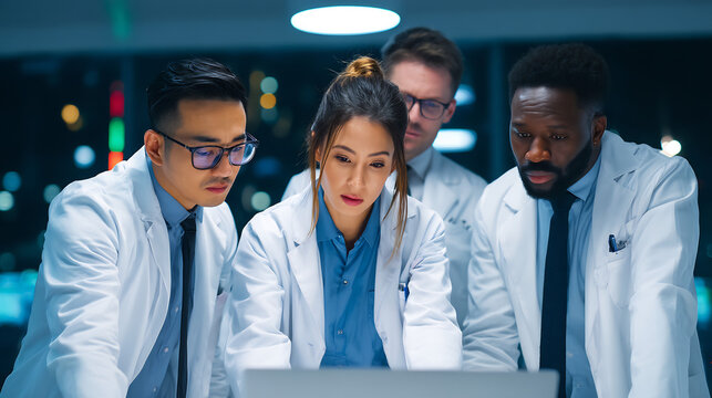 Multicultural Doctors Planning Healthcare Services