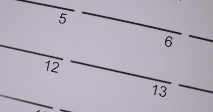 Monthly planner showing days of the week and dates for planning events and tasks for the month of November