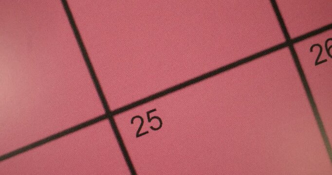 Exploring a red grid layout with various sections marked by numbers