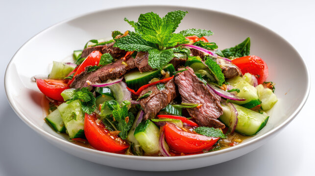 grilled thai beef salad with yam neua