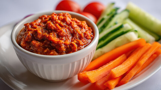 transparent nam prik kapi thai shrimp paste chili dip