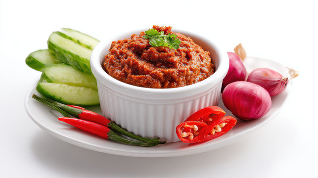 transparent nam prik kapi thai shrimp paste chili dip
