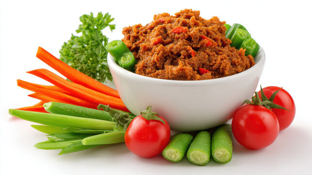 transparent nam prik kapi thai shrimp paste chili dip