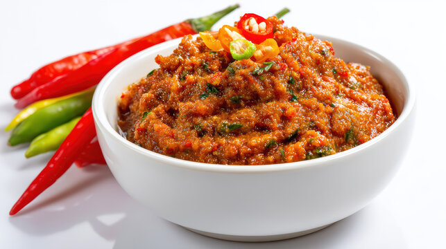 transparent nam prik kapi thai shrimp paste chili dip