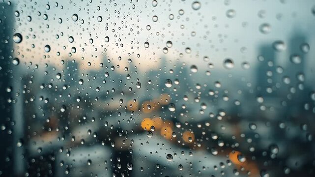 水滴がついた窓