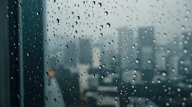 水滴がついた窓
